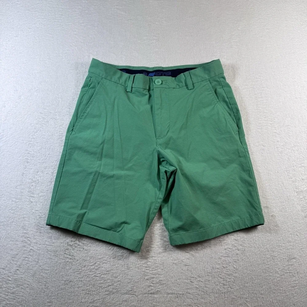 Vineyard Vines OTG On-The-Go Shorts Mens 28 Green 9 In Inseam Chino Stretch
